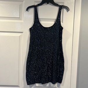 Beautiful blue sequins dress from Express, size small